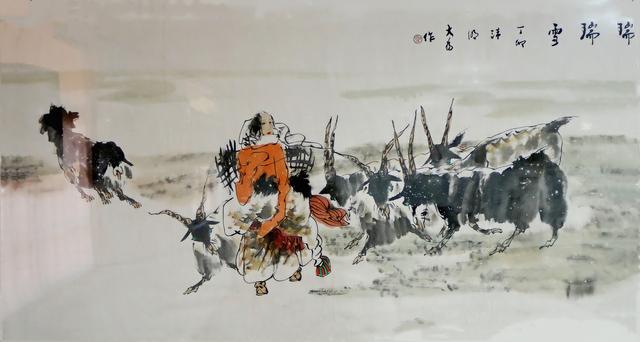 书画博士作品展在临沂佛园厉明霜艺术馆开展